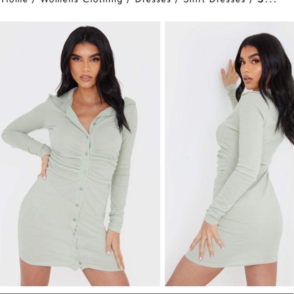 pretty little thing long sleeve dress